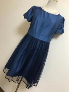 美品★ボンメルスリードアナトリエワンピースドレス★ネイビーＭ★4726