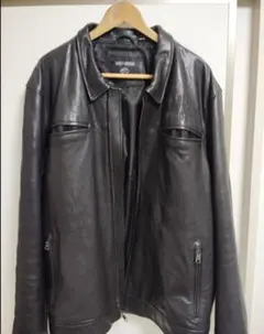 Harley Davidson ブラック レザー ジャケット 2XLのサムネイル