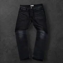 美品 赤耳 RON HARMAN USED BLACK DENIM USA製のサムネイル