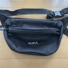 x-girl ブラック ボディバッグ