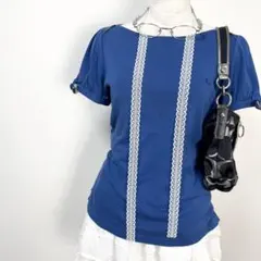 y2k❤️ BURBERRY BLUE LABEL チェックリボンロゴカットソーのサムネイル
