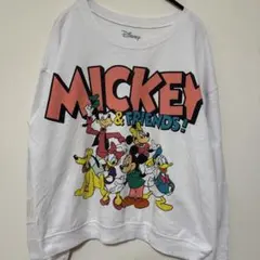 56 US 古着 Disney Mickey and friends スウェット