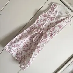 ROSSO35 イタリア製 コットン100% 総柄刺繍 ノースリーブワンピースのサムネイル