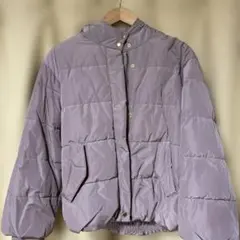 MAJESTIC LEGON フード付きパープルダウンジャケット