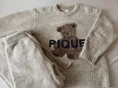 ジェラートピケ　パウダーメランジベアジャガードプルオーバー