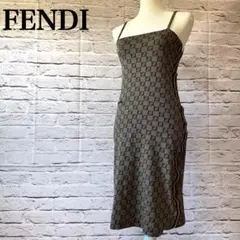 FENDI mare ズッカ柄 ノースリーブ ラップワンピース - メルカリ