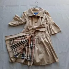美品★》BURBERRY　バーバリーブルーレーベル　トレンチコート　ノバチェック