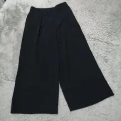 theory　luxe　ネイビー　ワイドパンツ　トリアセテート60％ 36