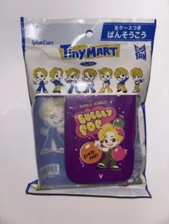 BTSの絆創膏と缶ケース　 TinyMART BUBBLE POP