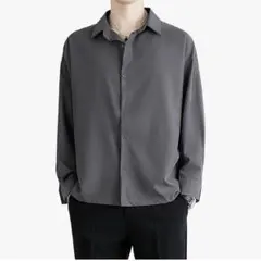 シャツ メンズ 長袖 カジュアル 速乾 ワイシャツ 春夏 2XL おしゃれ