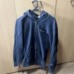 Champion ネイビー ジップアップパーカー X-Large