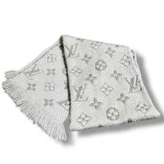 LOUIS VUITTON エシャルプ ロゴマニア ライトグレー
