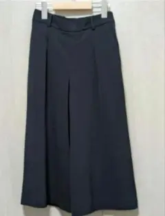 UNIQLO　ガウチョパンツ ネイビー　S　ワイドパンツ