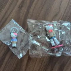 キティ◎スタイルアップフィギュアコレクション◎あしながめじるしアクセサリー◎3点