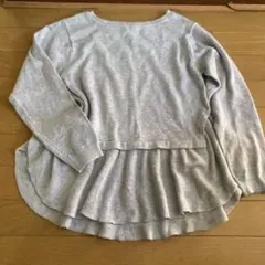 ♪ InterPlanet グレーフレアニット 長袖