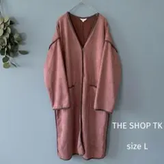 THE SHOP TK スウェードパイピングロングコートのサムネイル