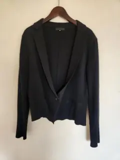 icb 黒いニットテーラードジャケット