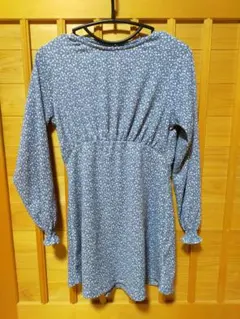 ZARA 花柄長袖ワンピース 11-12cm