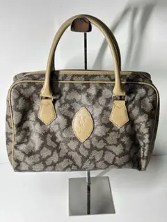 美品 YSL イヴサンローラン Y2K ジラフ柄 ボストンバッグ 大容量 39L