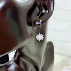 クリスタルスターリングピアス　シルバーピアス　s925