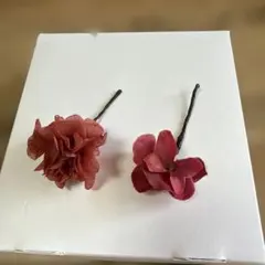 成人式　赤　髪飾り