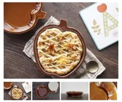 【よしざわ窯】〜秋冬限定製作〜あめ色 りんご皿〈オーブン使用可〉 2枚セットのサムネイル