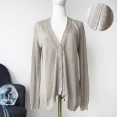 BRUNELLO CUCINELLI リネン モニーレ装飾 シアーカーディガン￼のサムネイル