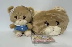 mikko マスコットぬいぐるみ　ラテ ポーチ　ミニクリアケース　キーホルダー