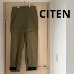 CITEN オリーブ カーキ カーゴパンツ アウトドア キャンプ お出かけ