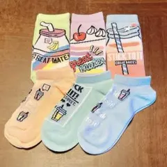 新品☆タグ無し 靴下 19〜24cm 6足セット ソックス くるぶし丈 キッズ