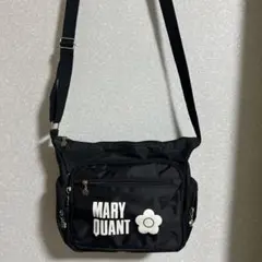 MARY QUANT ブラックショルダーバッグ