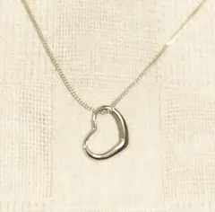 【お値下げ】シルバー925 オープンハート ネックレス