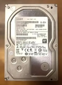 内蔵型ハードディスクドライブ Hitachi/HGST HUH728060ALE604 3.5 HDD 6TB Hitachi/HGST HUH728060ALE604 3.5 HDD 6TB - メルカリ