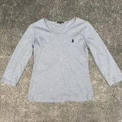 00s Ralph Lauren グレー 長袖 Tシャツ