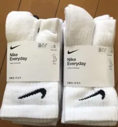 新品　Nike Everyday ソックス 3足セット×2 M 小中学生ぐらい