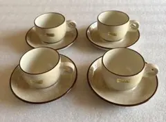 ノリタケFolkstone デミタスカップ 4個セット