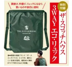 サライ2023年2月号付録 ザ・スコッチハウス 3WAY エコリュックのサムネイル