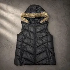 超希少 old gap 40th ダウンベスト ファー y2k お兄系 swag - メルカリ