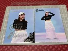 M☆Splash!! MIU ブロマイド2枚セット 直筆サイン　BSW