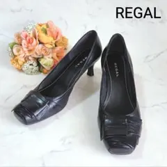 REGAL リーガル パンプス レザー ブラック 24.5cmのサムネイル