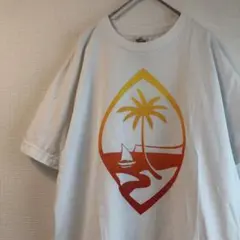 USA アルスタイル　グアム　ヨット　波　サマー　Tシャツ　半袖　古着
