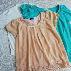 ユニクロ UNIQLO カーディガン ビス VIS 半袖トップス 3セット