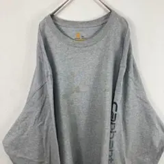 USA古着 Carhartt カーハート 長袖 Tシャツ ロンT グレー