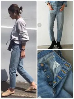 BLACK BY MOUSSY HUILA blue denim デニム 23