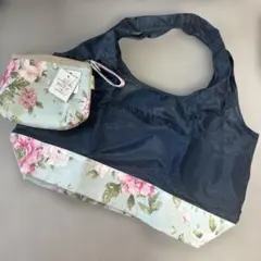 ☆★新品未使用★☆LAURA ASHLEY マイバッグ M ミルナー ブルーのサムネイル