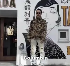 80s L Columbia ダックハンターカモ ジャケット ゴアテッ