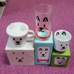 SoftBankお父さん食器3点セット(おまけ付き)