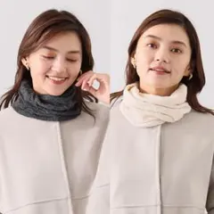 ココンライフ ドゥ エアロウォーム ウェーブ柄 ネックウォーマー ２色セット