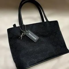 《未使用》ロベルタディカメリーノ　ミニハンドバッグ　ブラック　ロゴチャーム