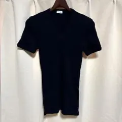 y062812 DOLCE&GABBANA Tシャツ XS ブラック 無地 ロゴのサムネイル